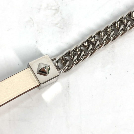 HERMES bracelet Swift white Accessories Gourmet Esketre Triple Tour Women T2 Used Authentic