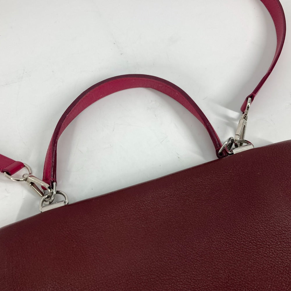 LOUIS VUITTON Handbag leather purple By color Rock Me 2 Women Used Authentic