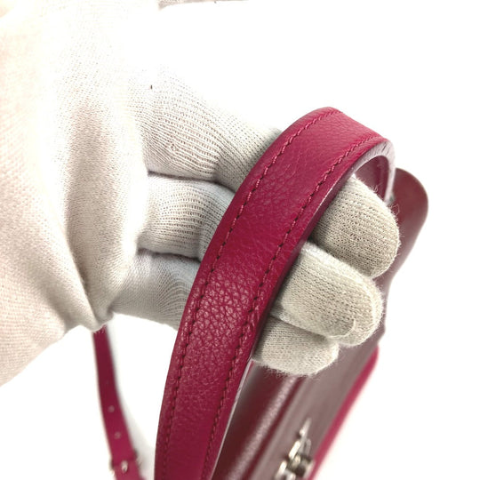 LOUIS VUITTON Handbag leather purple By color Rock Me 2 Women Used Authentic