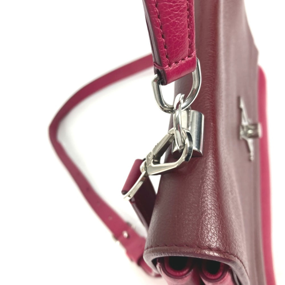 LOUIS VUITTON Handbag leather purple By color Rock Me 2 Women Used Authentic