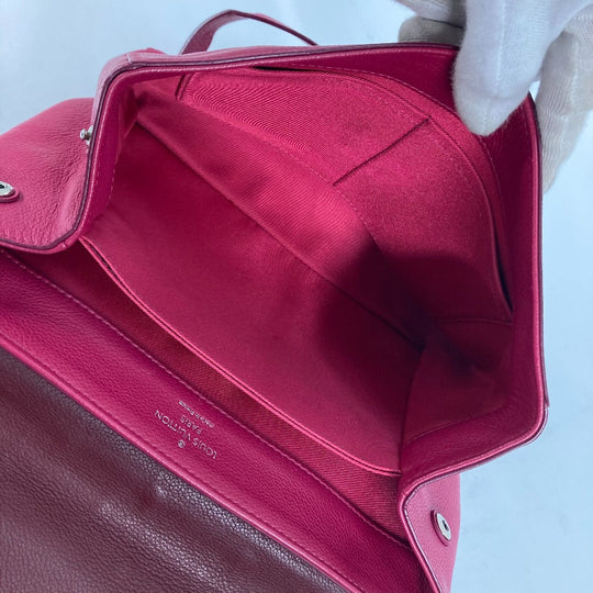 LOUIS VUITTON Handbag leather purple By color Rock Me 2 Women Used Authentic