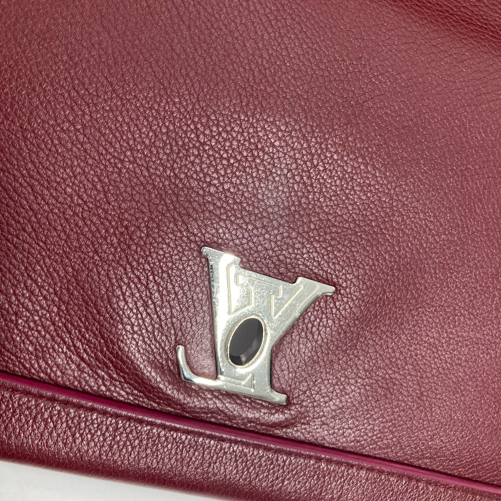 LOUIS VUITTON Handbag leather purple By color Rock Me 2 Women Used Authentic