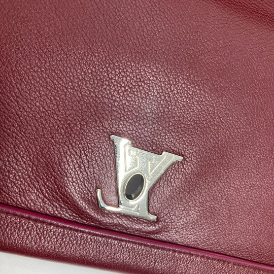 LOUIS VUITTON Handbag leather purple By color Rock Me 2 Women Used Authentic