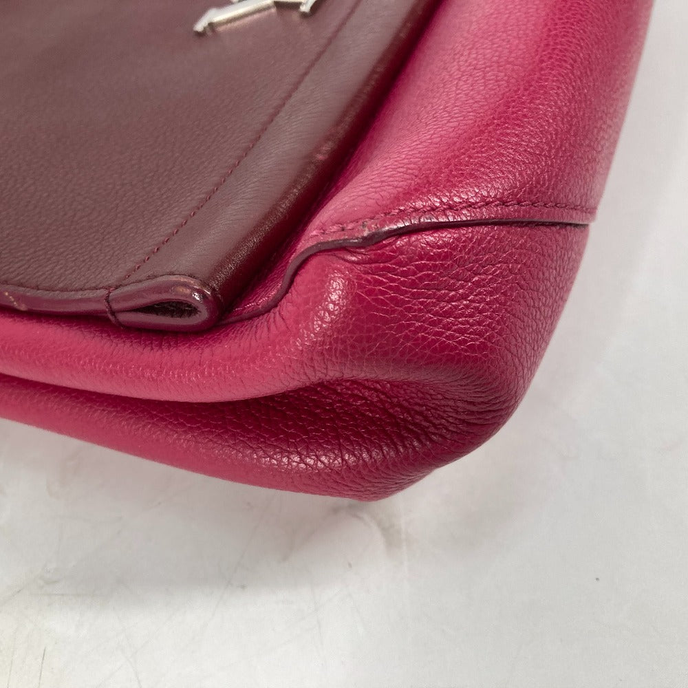 LOUIS VUITTON Handbag leather purple By color Rock Me 2 Women Used Authentic