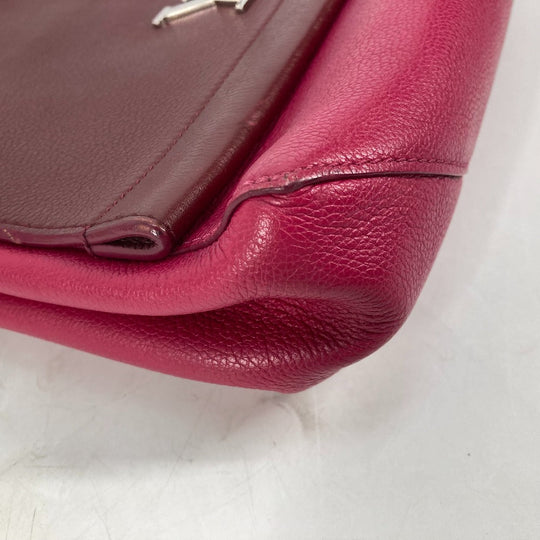 LOUIS VUITTON Handbag leather purple By color Rock Me 2 Women Used Authentic