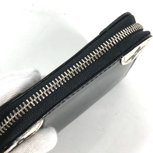 LOUIS VUITTON Coin case M67665 Patent leather black Coin Pocket Wallet Miroir Women Used Authentic