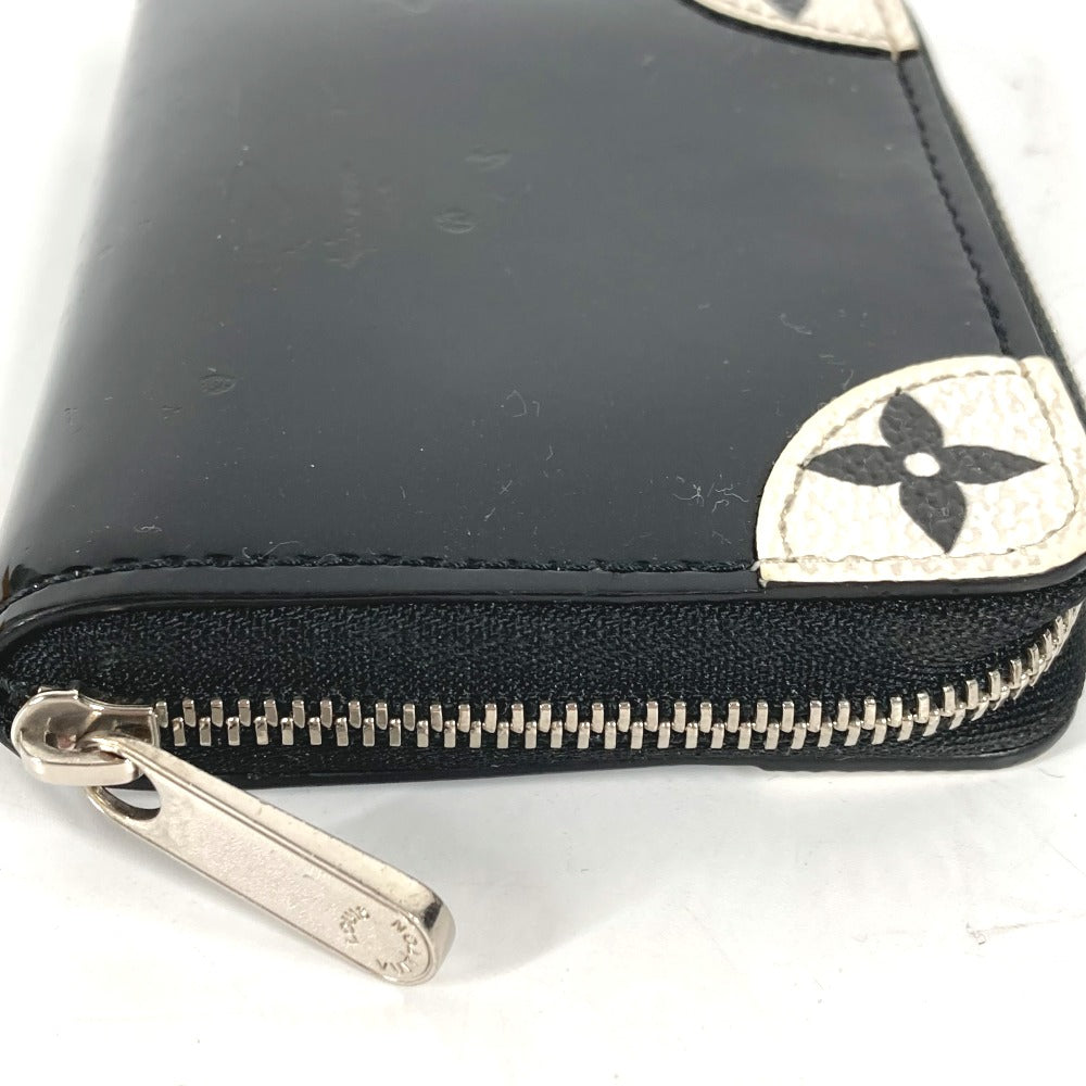 LOUIS VUITTON Coin case M67665 Patent leather black Coin Pocket Wallet Miroir Women Used Authentic