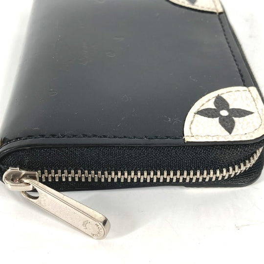 LOUIS VUITTON Coin case M67665 Patent leather black Coin Pocket Wallet Miroir Women Used Authentic