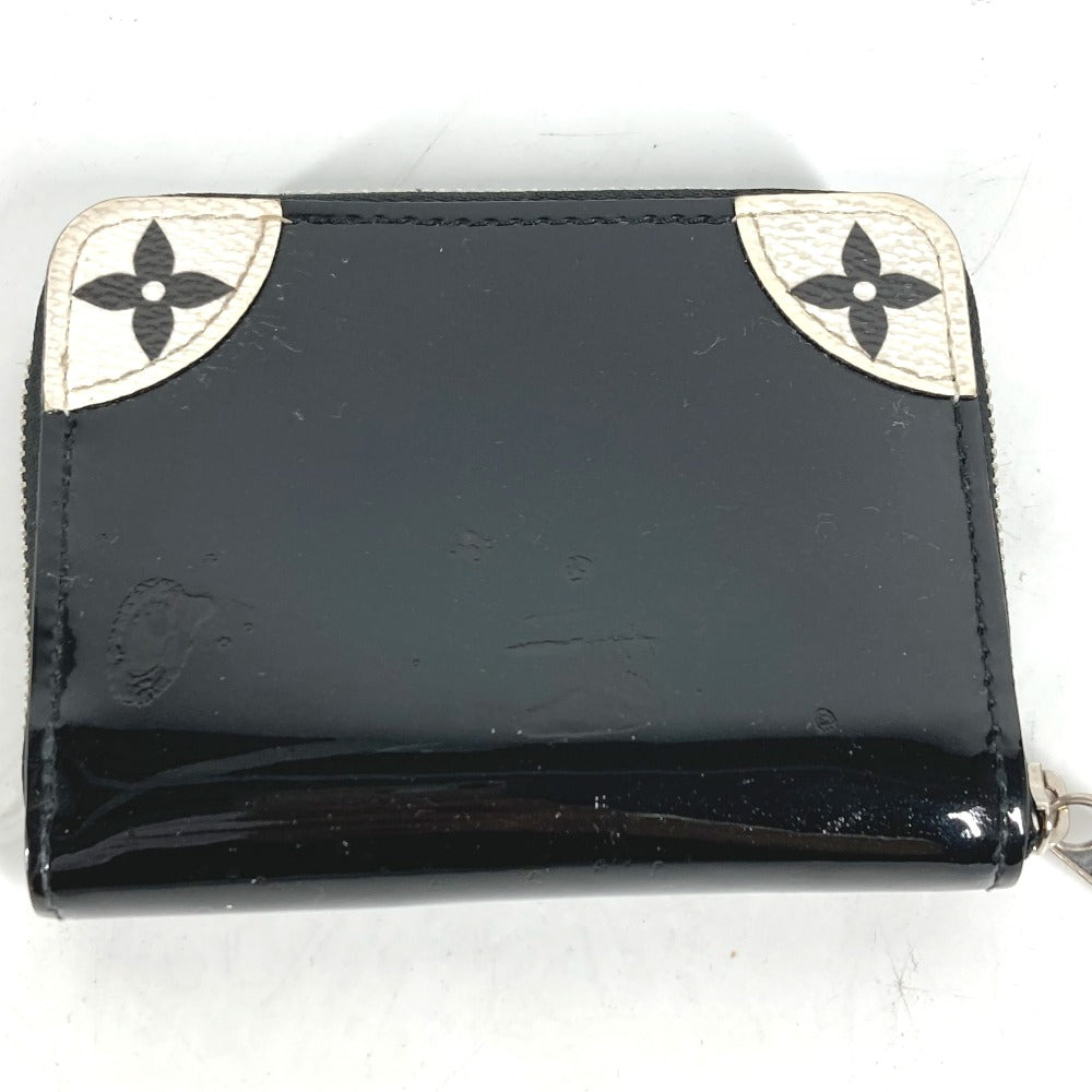 LOUIS VUITTON Coin case M67665 Patent leather black Coin Pocket Wallet Miroir Women Used Authentic