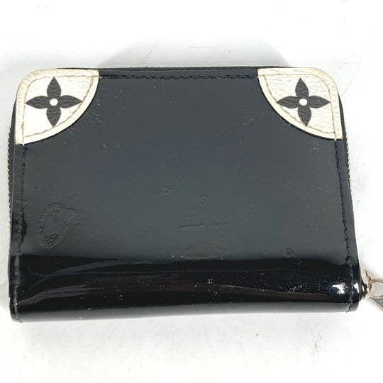 LOUIS VUITTON Coin case M67665 Patent leather black Coin Pocket Wallet Miroir Women Used Authentic