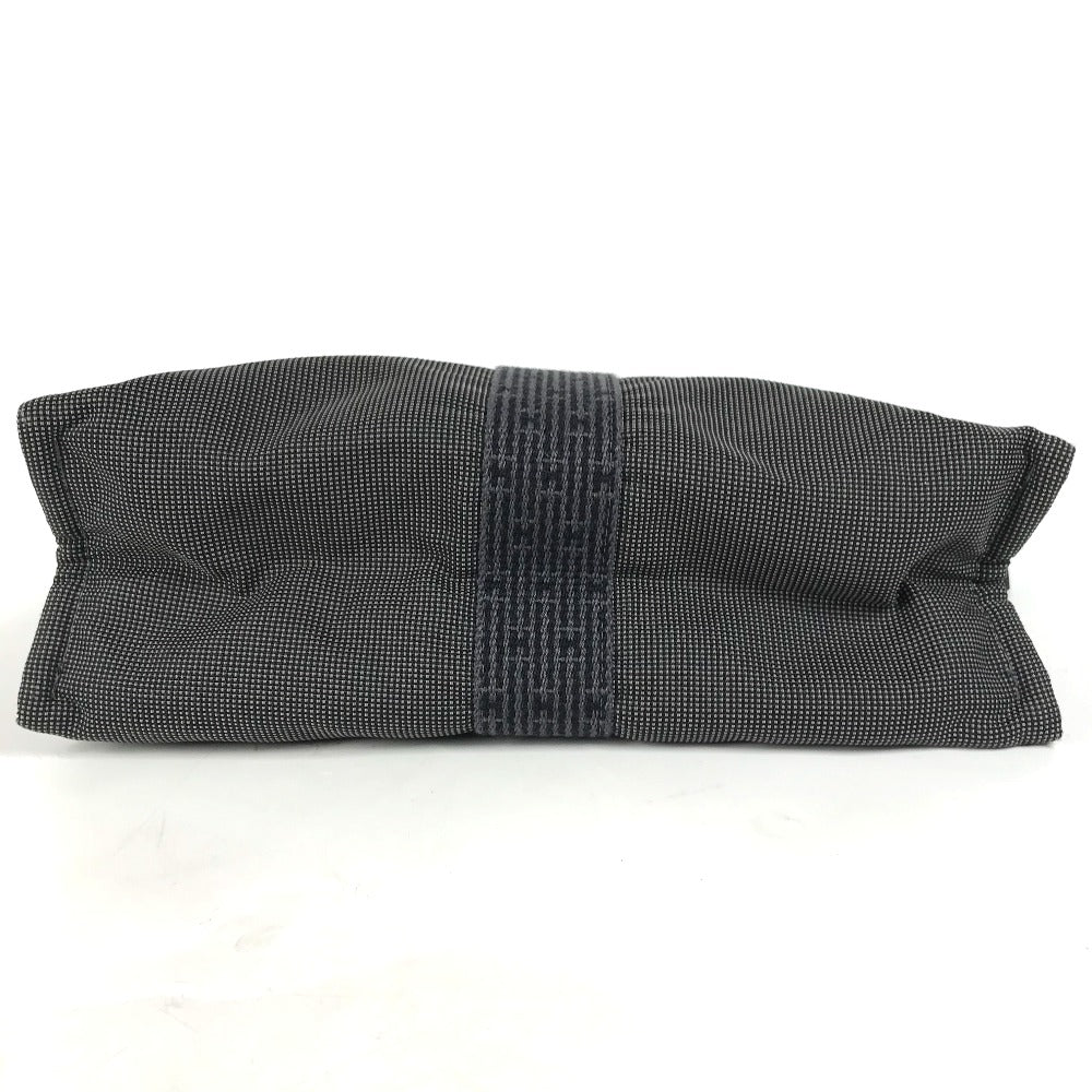 HERMES Pouch canvas gray Her Line Pouch MM unisex(Unisex) Used Authentic