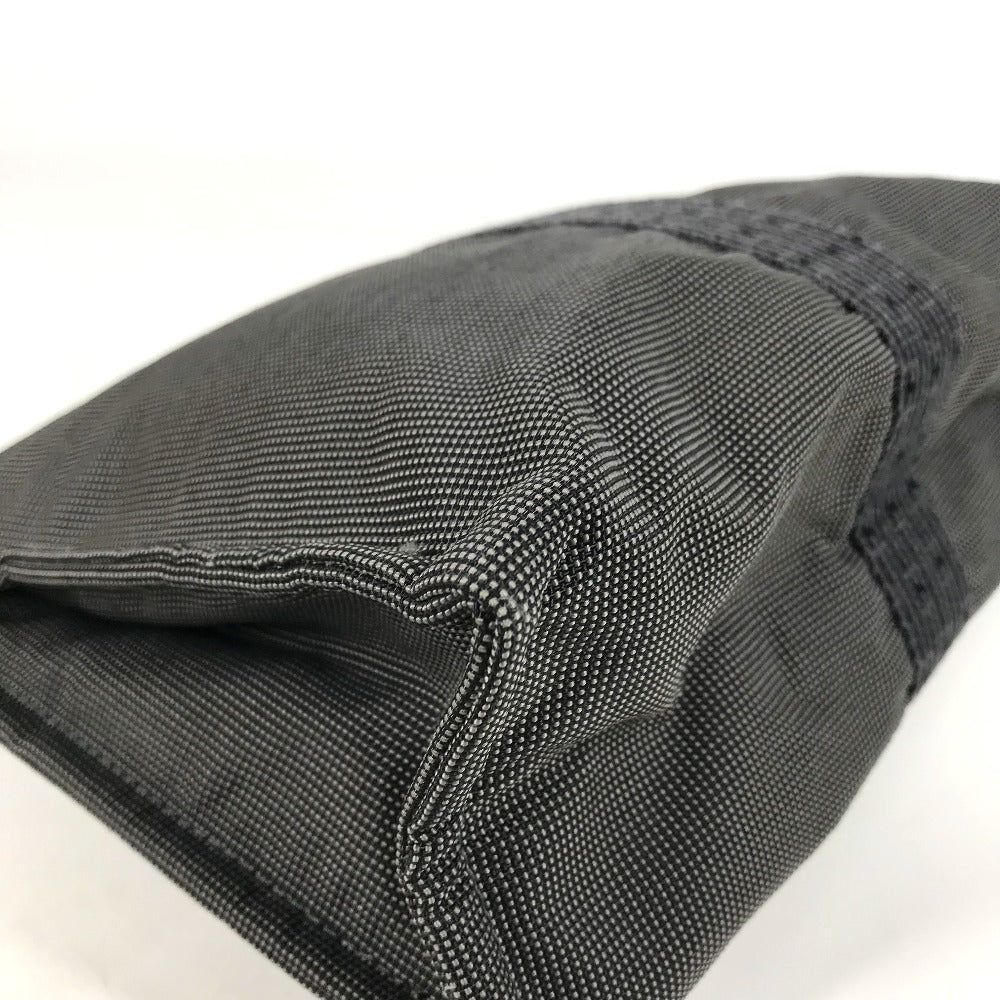 HERMES Pouch canvas gray Her Line Pouch MM unisex(Unisex) Used Authentic