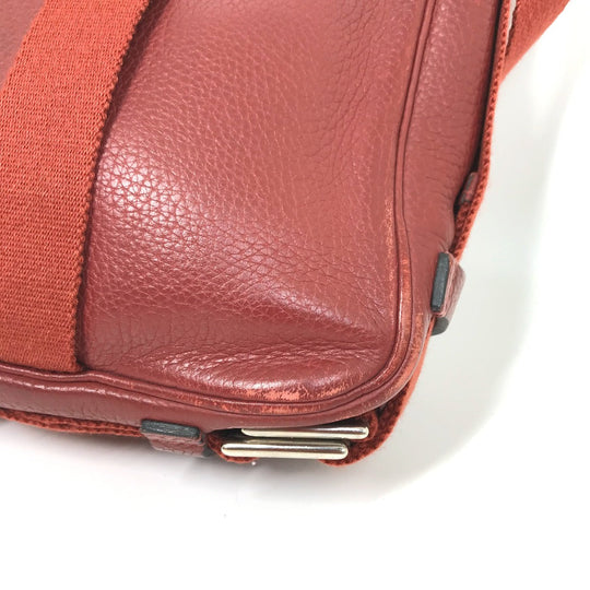 HERMES Shoulder Bag Taurillon Clemence Red Crossbody bag Tibet PM Women Secondhand Authentic