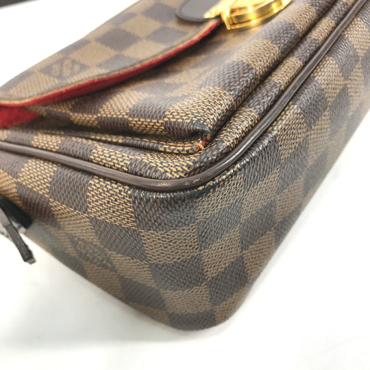 LOUIS VUITTON Shoulder Bag N60006 Damier canvas Brown Damier Ravello GM Women Used Authentic
