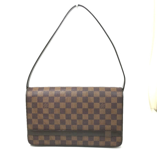 LOUIS VUITTON Shoulder Bag N51160 Damier canvas Brown Damier Tribeca Ron Women Used Authentic