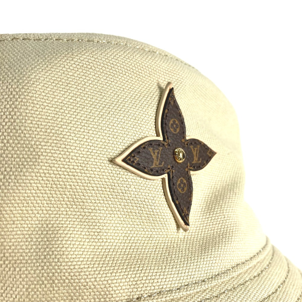 LOUIS VUITTON hat M76940 cotton beige Bucket hat Bob On Your Way unisex(Unisex) M Used Authentic
