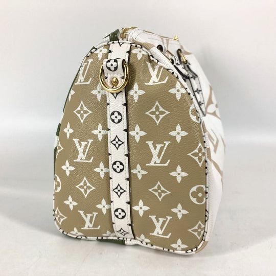LOUIS VUITTON Handbag M44572 Monogram giant canvas white Monogram Giant Speedy bandouliere30 Women Used Authentic