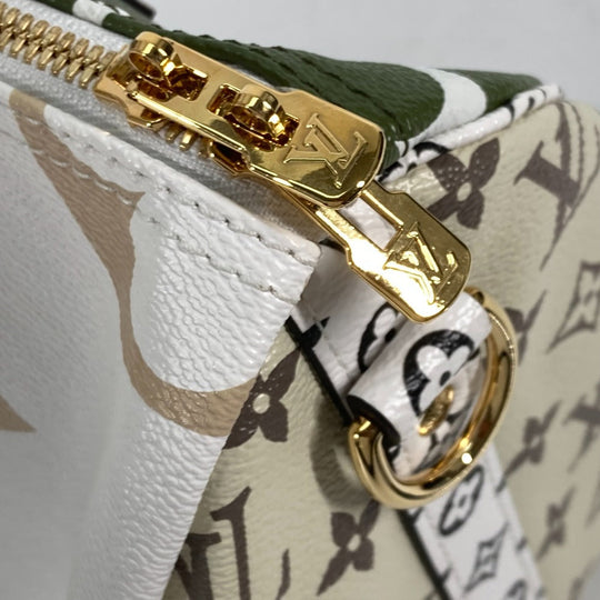 LOUIS VUITTON Handbag M44572 Monogram giant canvas white Monogram Giant Speedy bandouliere30 Women Used Authentic