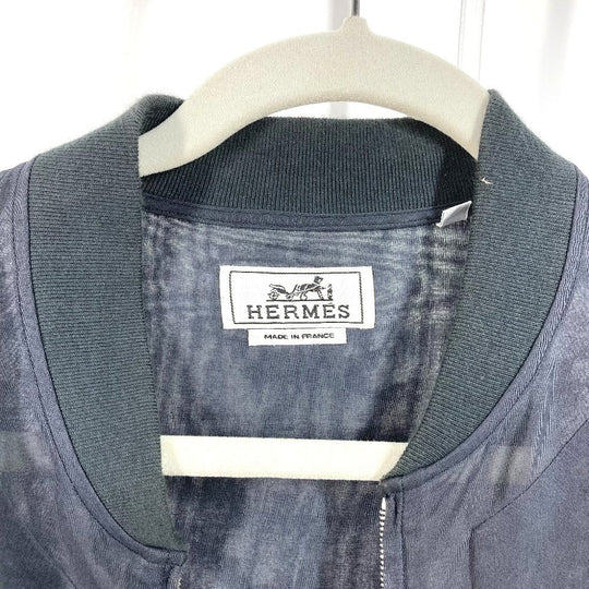 HERMES Jacket cotton gray No color 42