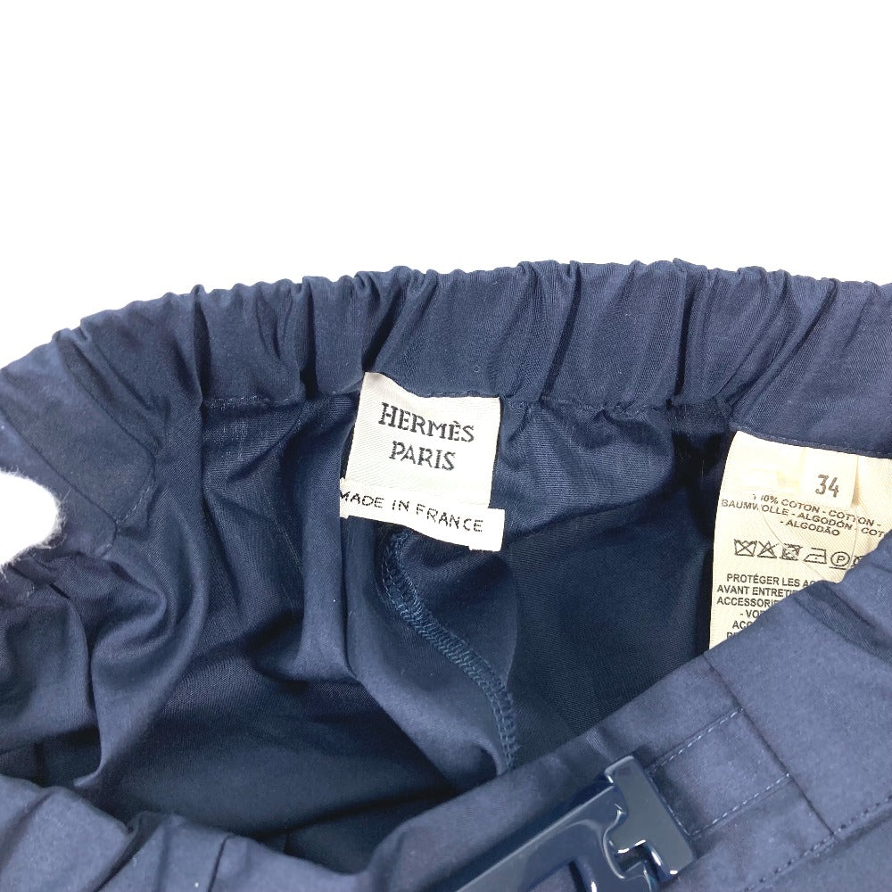HERMES Shorts cotton Navy apparel 34