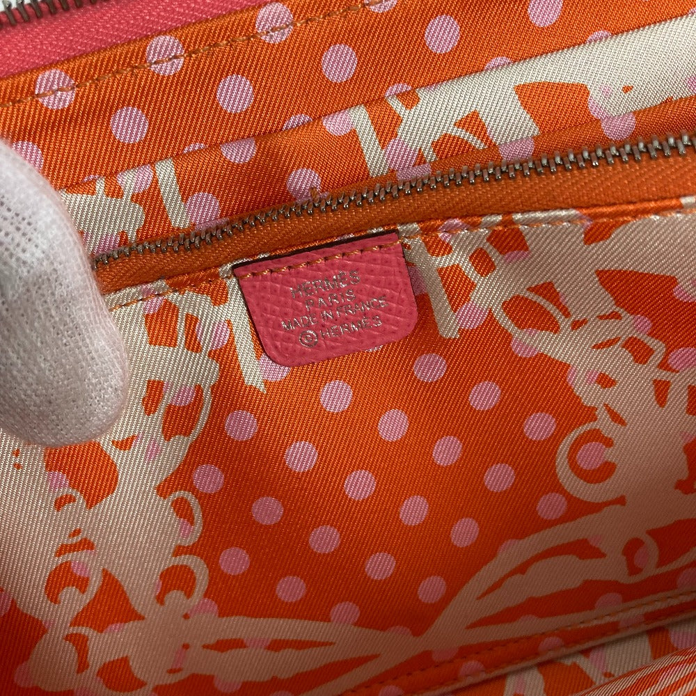 HERMES Long Wallet Purse Epsom pink Long wallet Azap long silk in Women Used Authentic