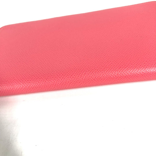 HERMES Long Wallet Purse Epsom pink Long wallet Azap long silk in Women Used Authentic