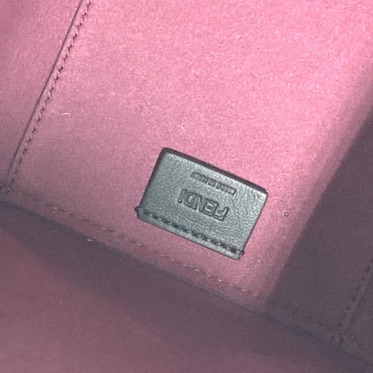 FENDI Shoulder Bag 8BS083 leather purple ORIGAMI MINI Small Women Used Authentic