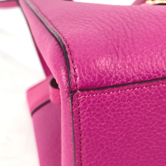 FENDI Shoulder Bag 8BS083 leather purple ORIGAMI MINI Small Women Used Authentic