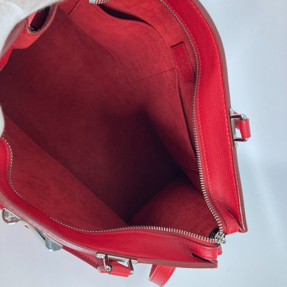 LOUIS VUITTON Shoulder Bag M54146 leather Red Monogram Very Zip Tote Women Used Authentic