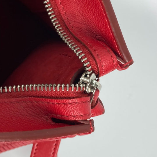 LOUIS VUITTON Shoulder Bag M54146 leather Red Monogram Very Zip Tote Women Used Authentic