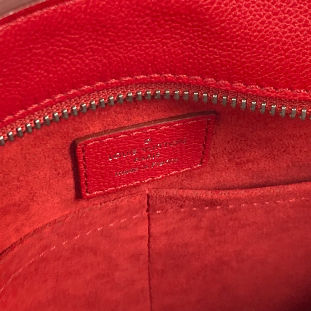 LOUIS VUITTON Shoulder Bag M54146 leather Red Monogram Very Zip Tote Women Used Authentic