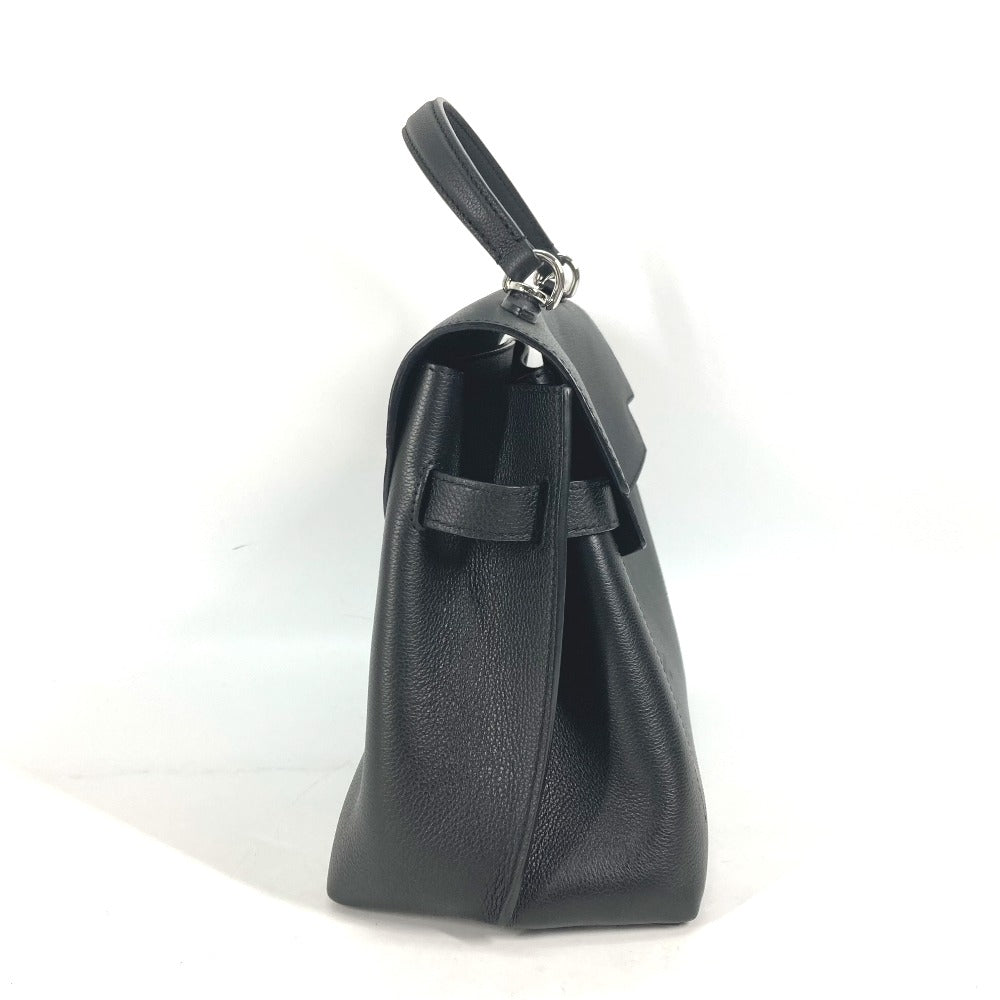 LOUIS VUITTON Handbag M51395 Leather , Grained Calf Leather black Bag Tote Bag Rock Me Ever MM Women Used Authentic