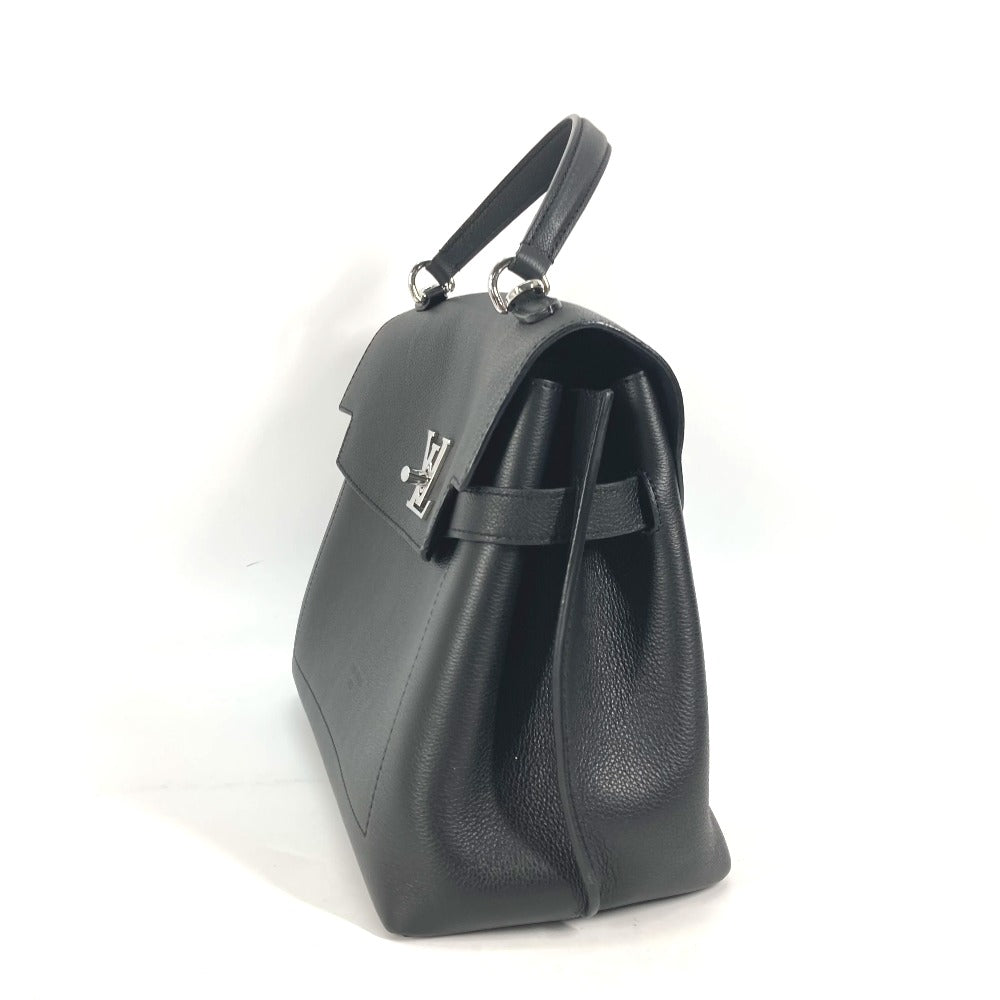 LOUIS VUITTON Handbag M51395 Leather , Grained Calf Leather black Bag Tote Bag Rock Me Ever MM Women Used Authentic