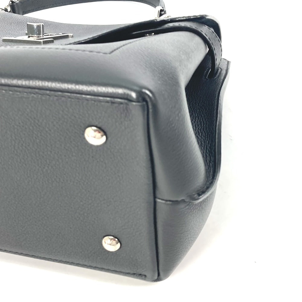 LOUIS VUITTON Handbag M51395 Leather , Grained Calf Leather black Bag Tote Bag Rock Me Ever MM Women Used Authentic