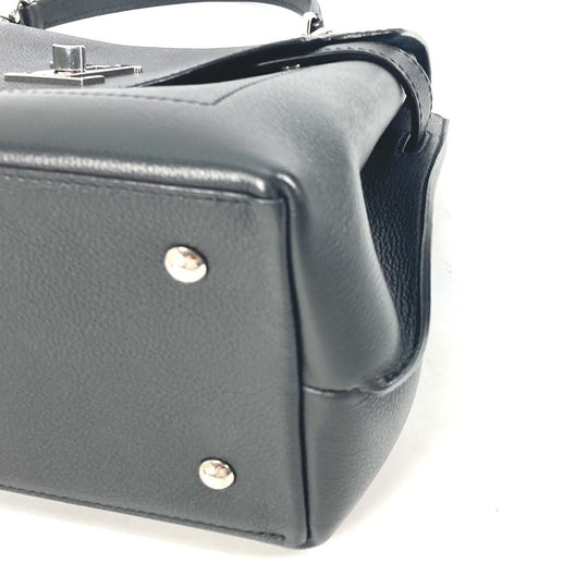 LOUIS VUITTON Handbag M51395 Leather , Grained Calf Leather black Bag Tote Bag Rock Me Ever MM Women Used Authentic