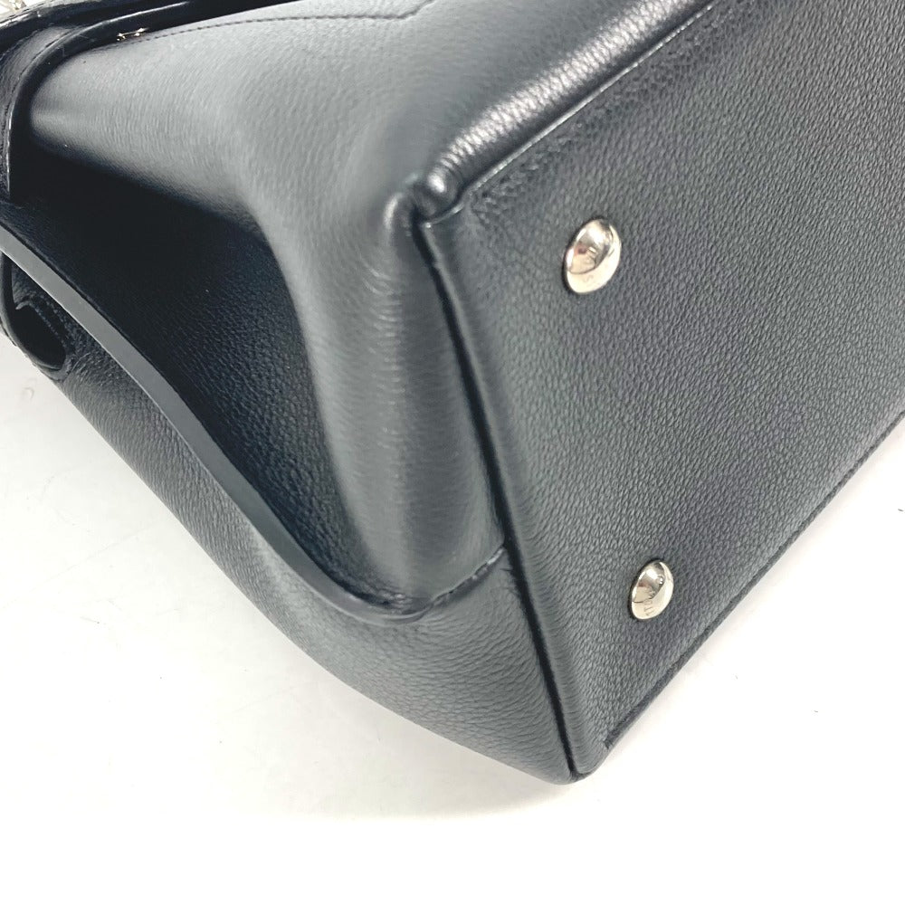 LOUIS VUITTON Handbag M51395 Leather , Grained Calf Leather black Bag Tote Bag Rock Me Ever MM Women Used Authentic