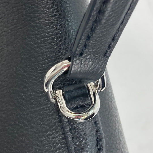 LOUIS VUITTON Handbag M51395 Leather , Grained Calf Leather black Bag Tote Bag Rock Me Ever MM Women Used Authentic