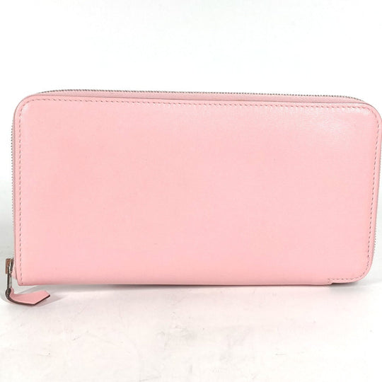 HERMES Long Wallet Purse Swift pink Long wallet Azap Long Women Used Authentic