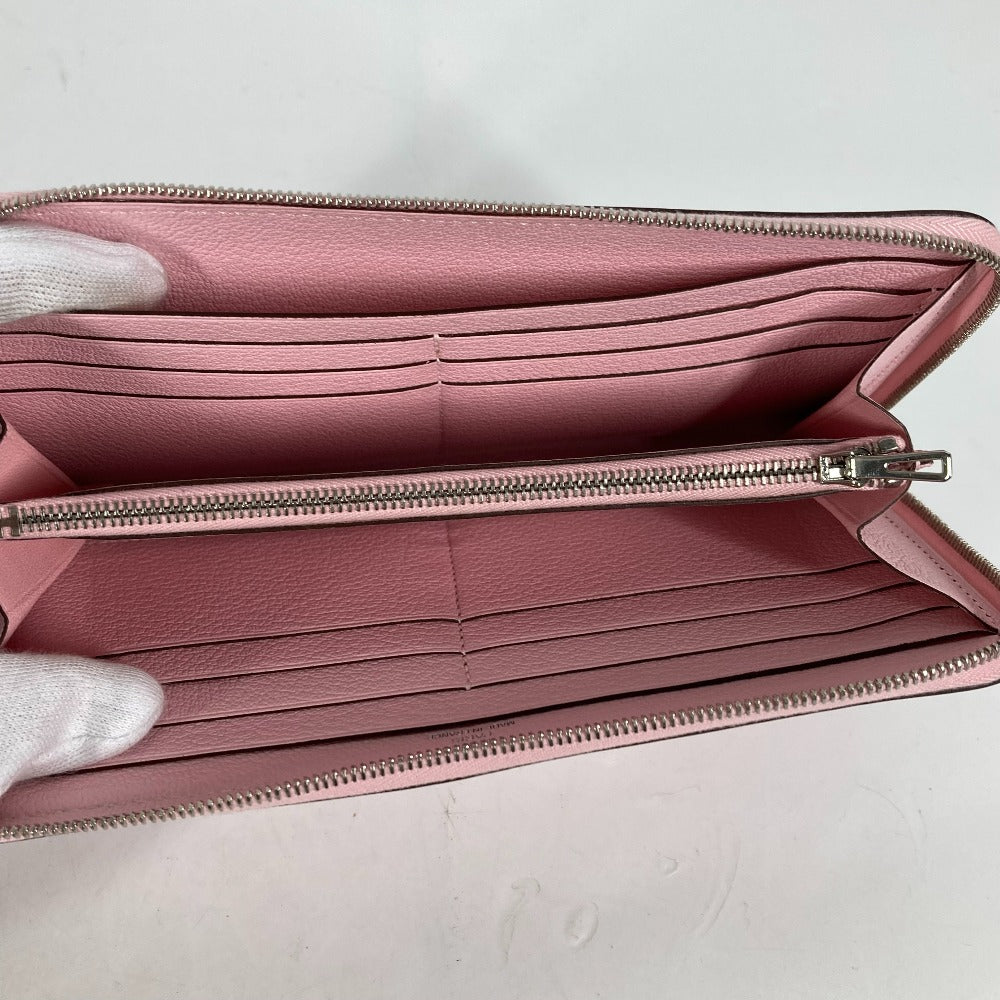 HERMES Long Wallet Purse Swift pink Long wallet Azap Long Women Used Authentic