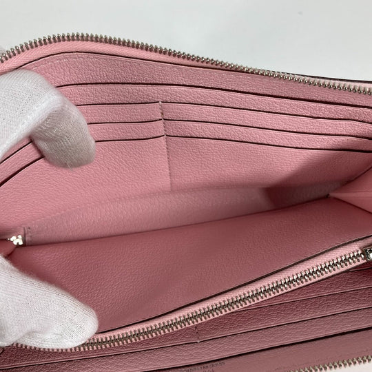 HERMES Long Wallet Purse Swift pink Long wallet Azap Long Women Used Authentic