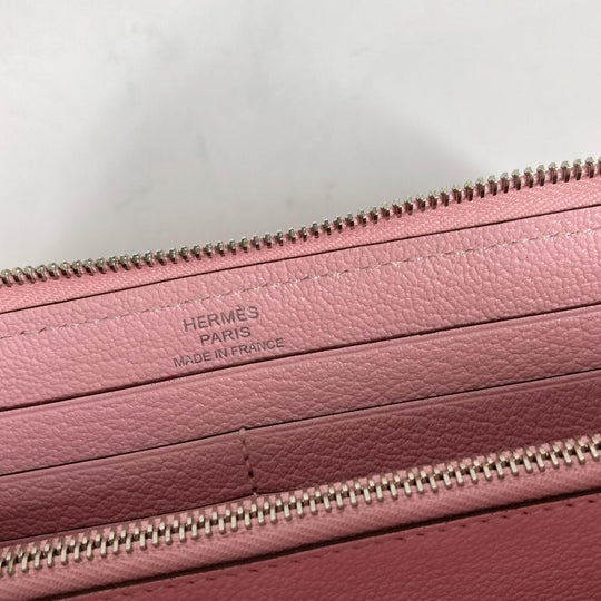 HERMES Long Wallet Purse Swift pink Long wallet Azap Long Women Used Authentic