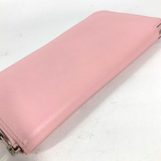 HERMES Long Wallet Purse Swift pink Long wallet Azap Long Women Used Authentic
