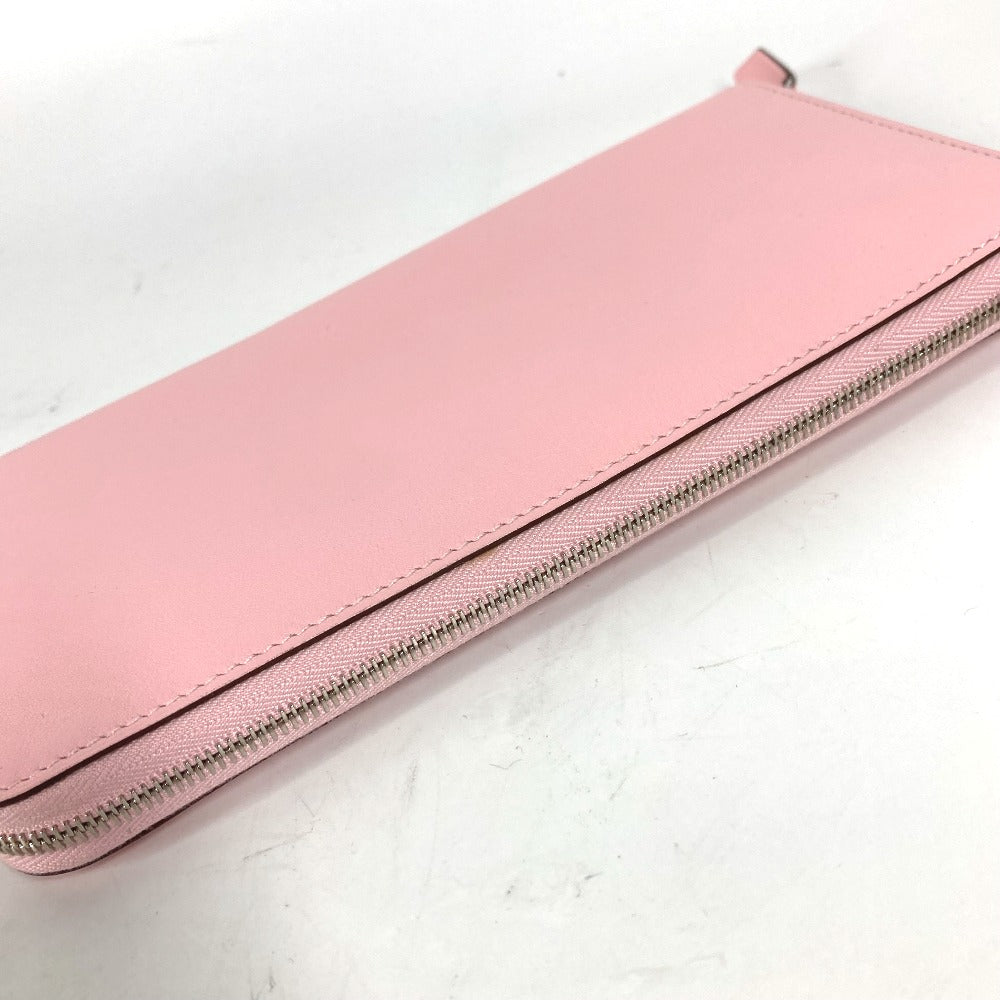 HERMES Long Wallet Purse Swift pink Long wallet Azap Long Women Used Authentic