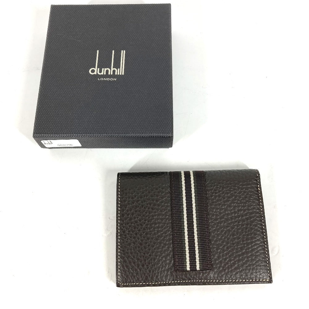 Dunhill Folded wallet leather Brown logo