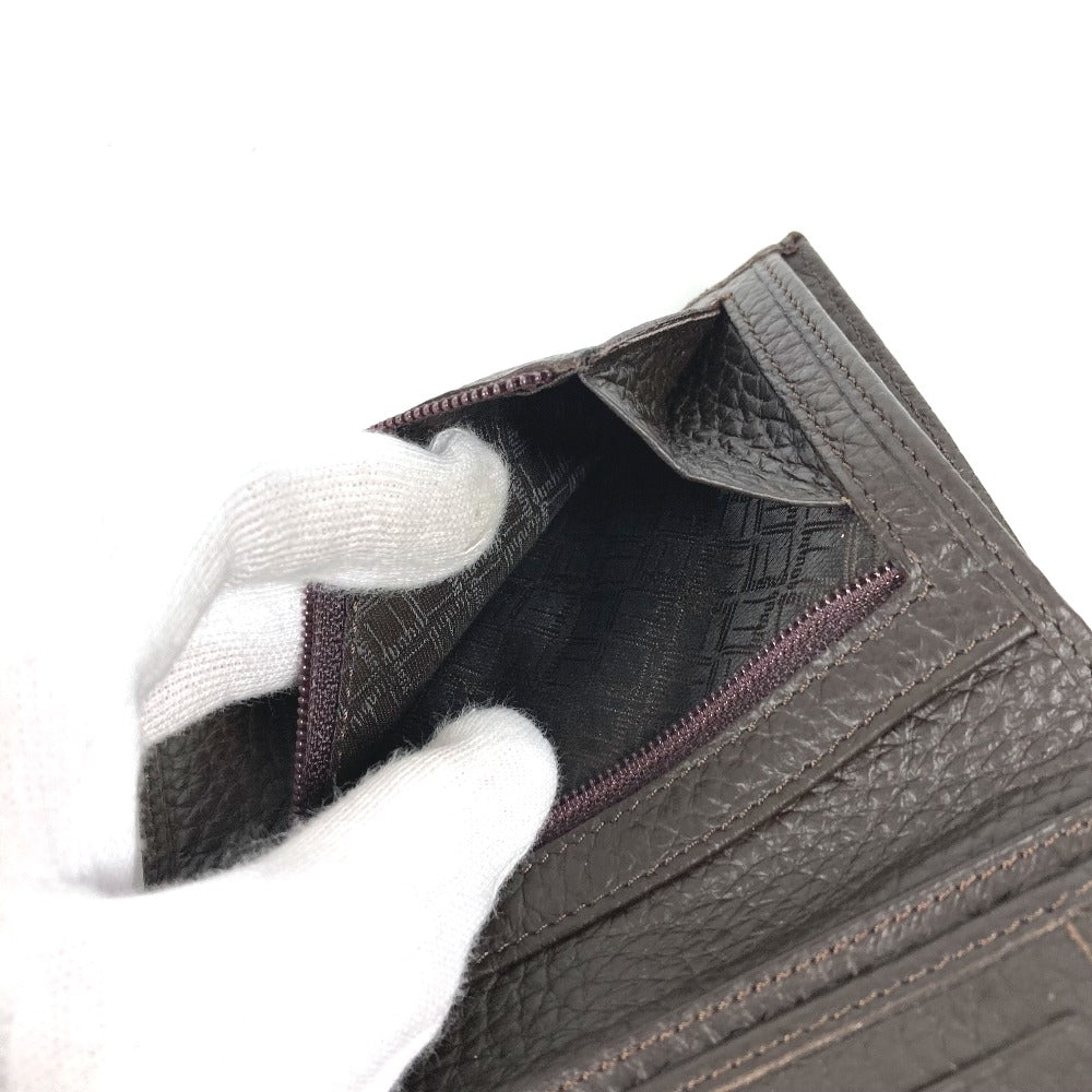 Dunhill Folded wallet leather Brown logo
