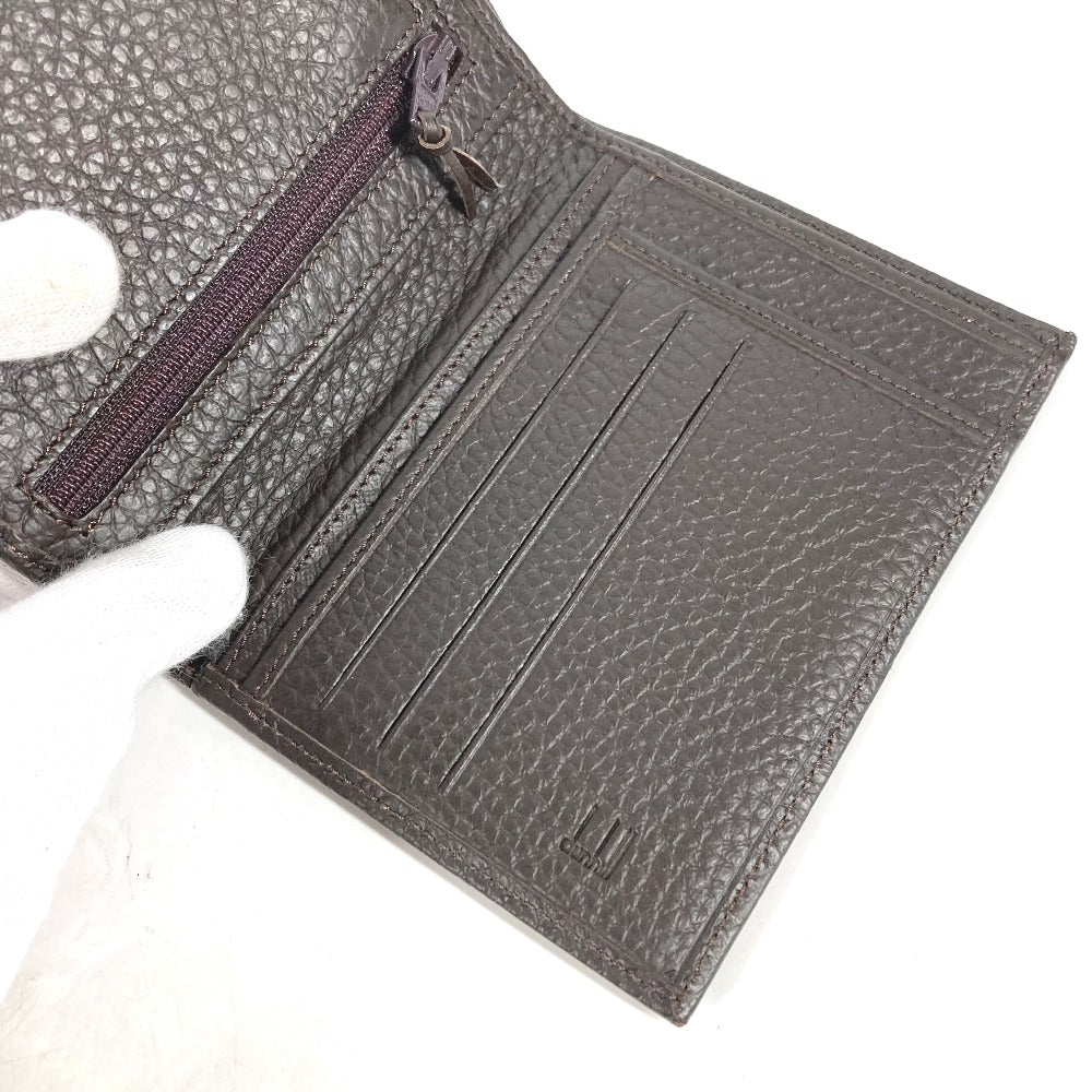 Dunhill Folded wallet leather Brown logo