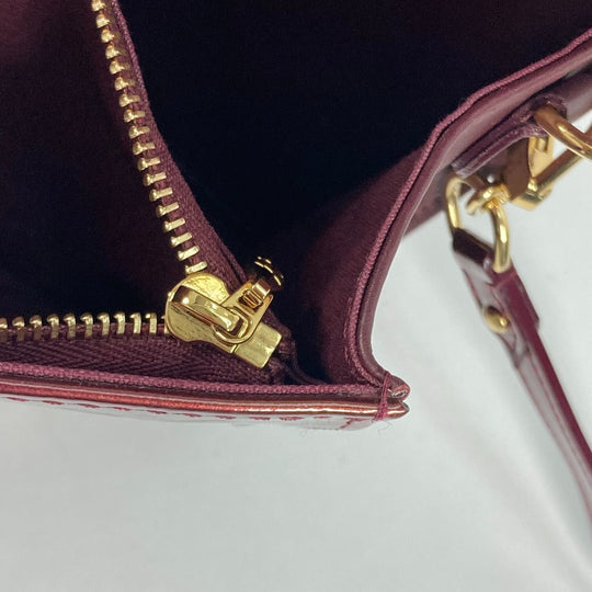 LOUIS VUITTON Clutch bag M91547 Monogram Vernis purple Monogram Vernis Rossmore PM Women Used Authentic