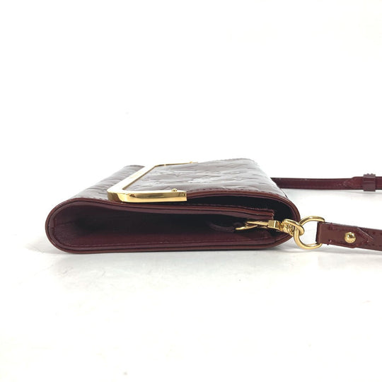 LOUIS VUITTON Clutch bag M91547 Monogram Vernis purple Monogram Vernis Rossmore PM Women Used Authentic
