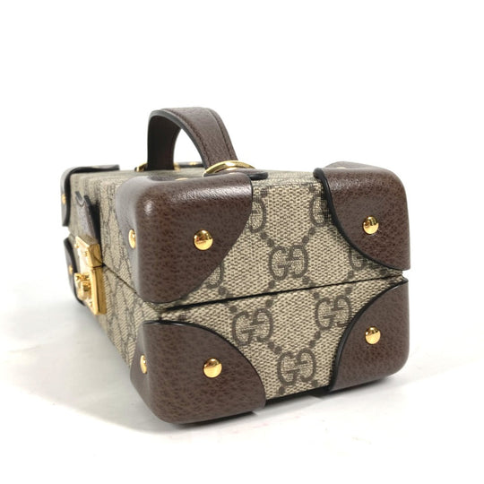 GUCCI Handbag 675969 GG Supreme canvas, leather beige GG Supreme Case Apple Watch Padlock Case for Apple Watch Women Used Authentic