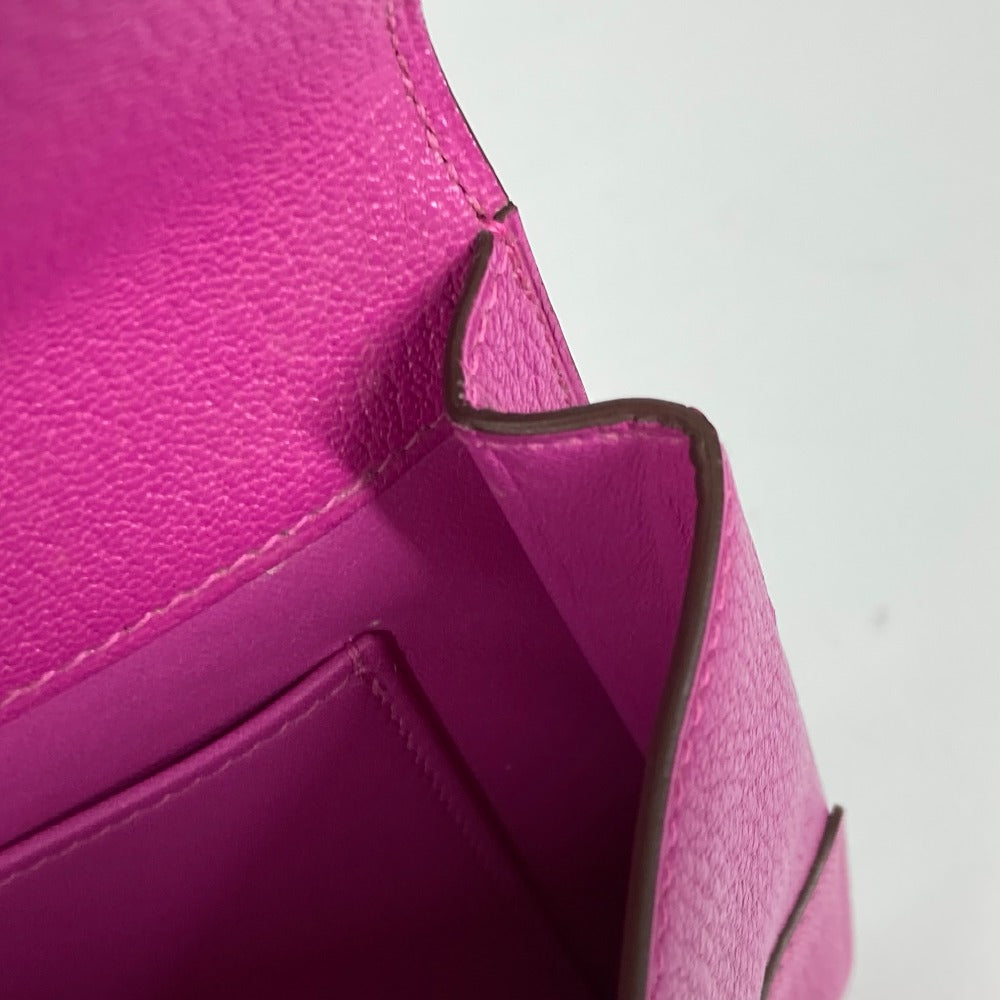 HERMES Clutch bag Shave pink flap cinematic